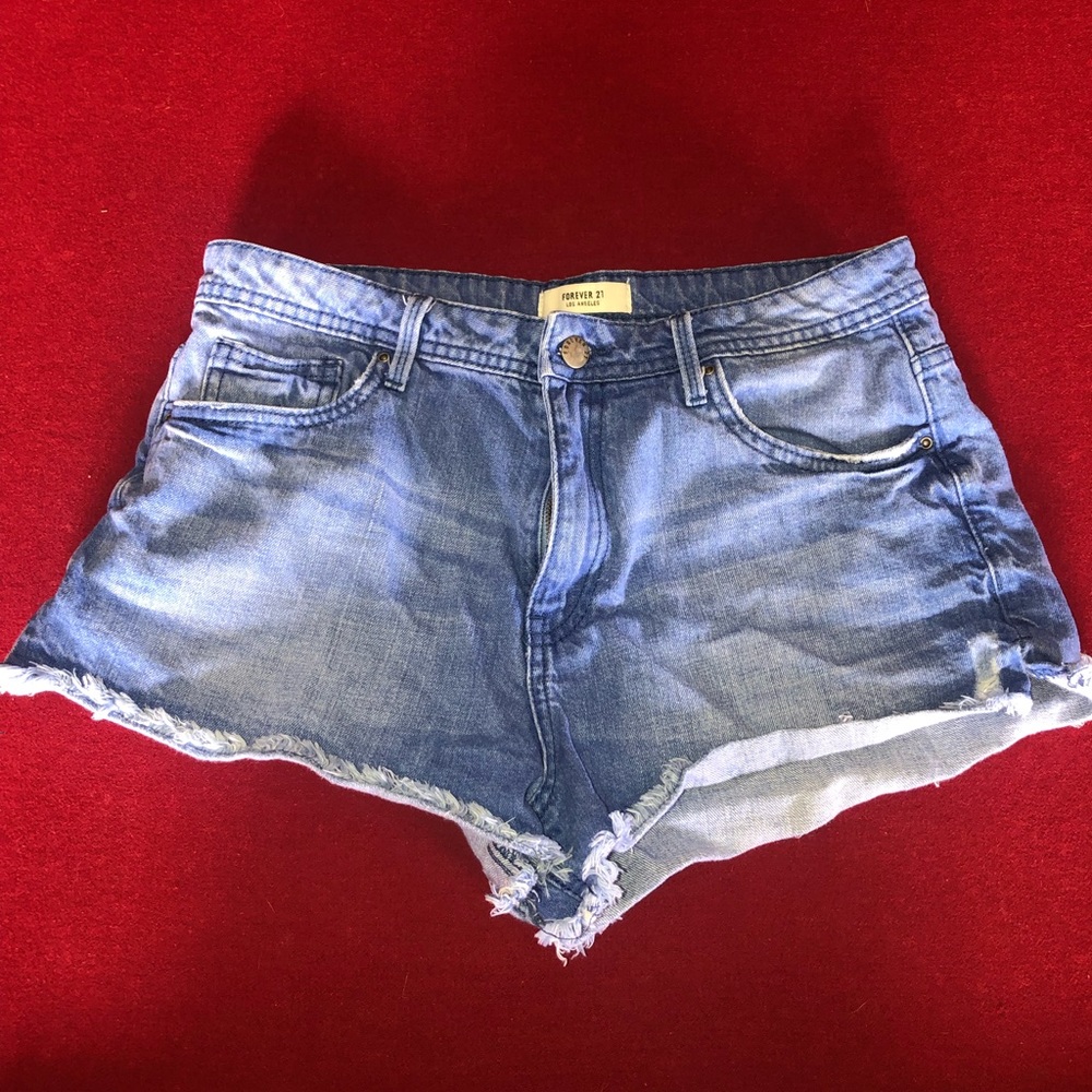 Forever 21 High Waist Jean Shorts
